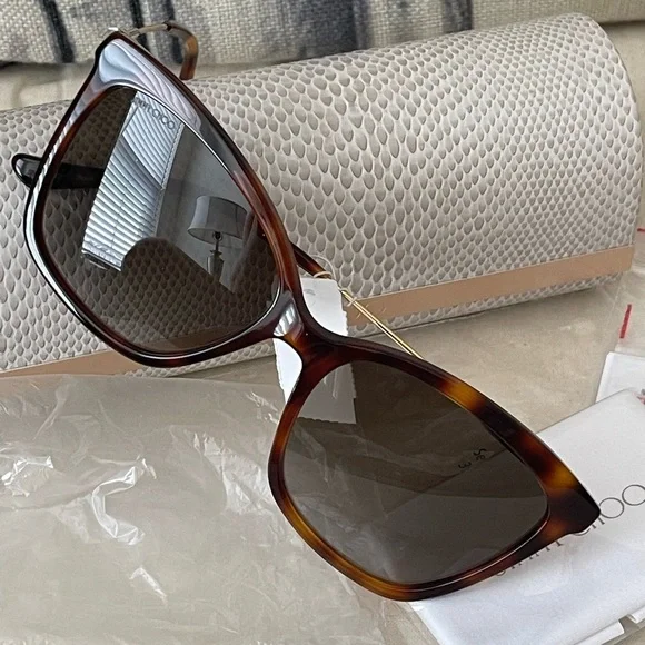 NWT⭐️JIMMY CHOO MACI/S SUNGLASSES W/CASE & CLOTH⭐️FULL-SET display picture 3